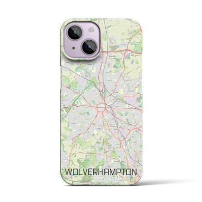 【ウルヴァーハンプトン（イギリス）】地図柄iPhoneケース（バックカバータイプ）