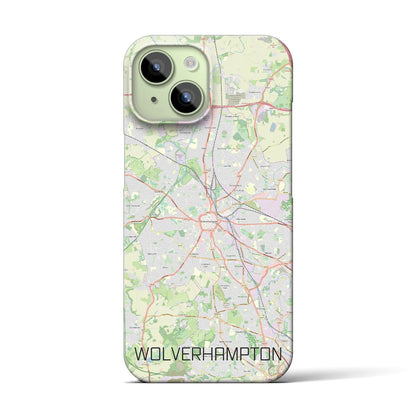 【ウルヴァーハンプトン（イギリス）】地図柄iPhoneケース（バックカバータイプ）