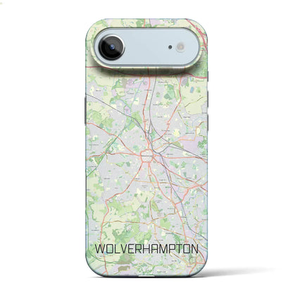 【ウルヴァーハンプトン（イギリス）】地図柄iPhoneケース（バックカバータイプ）