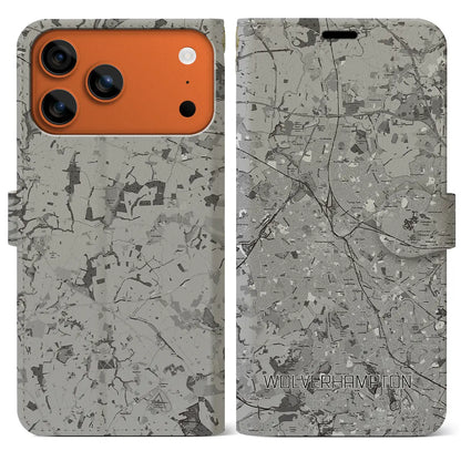 【ウルヴァーハンプトン（イギリス）】地図柄iPhoneケース（手帳タイプ）