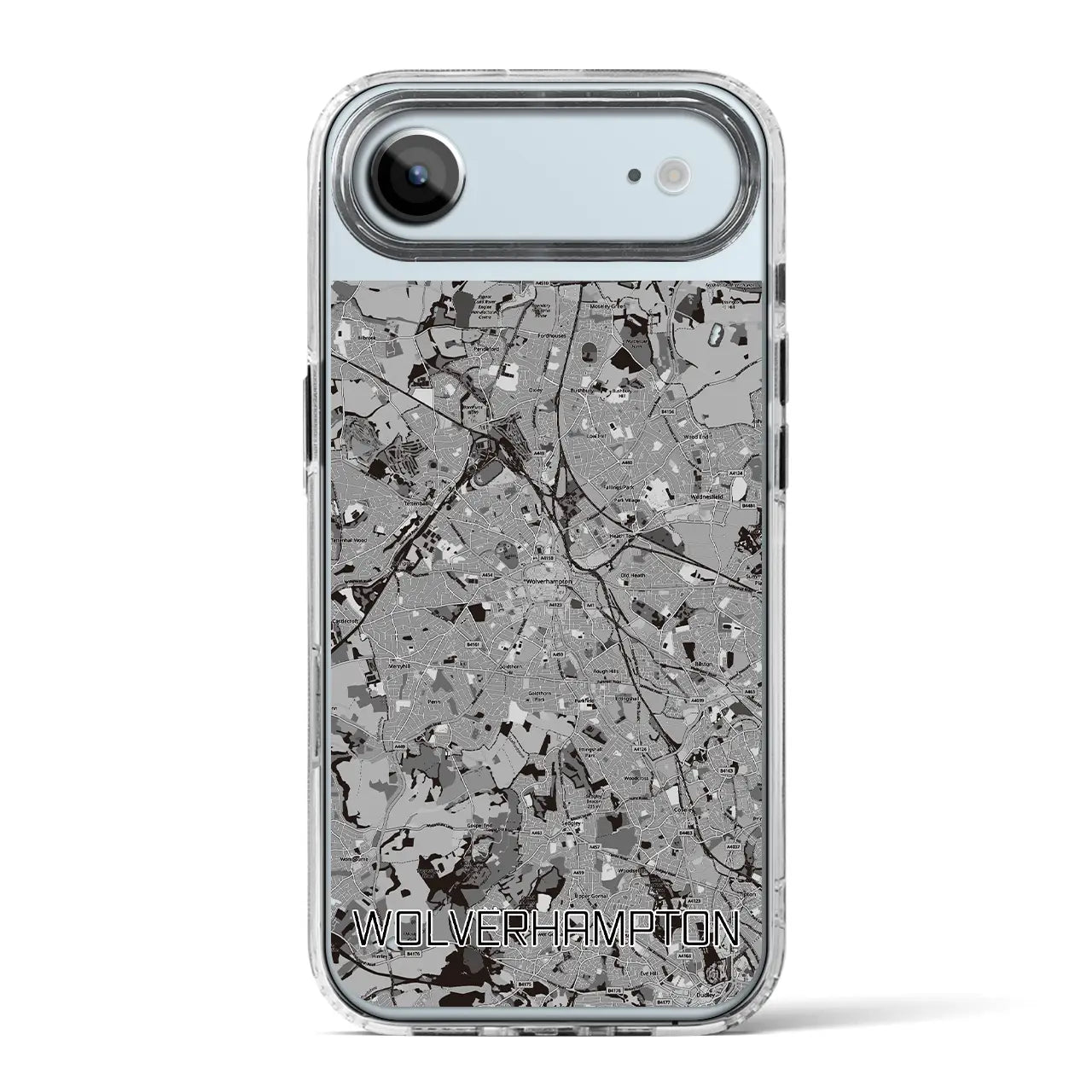 【ウルヴァーハンプトン（イギリス）】地図柄iPhoneケース（MagSafeタイプ）