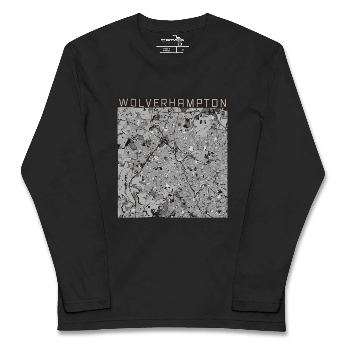 【ウルヴァーハンプトン(イギリス)】地図柄ロングスリーブTシャツ