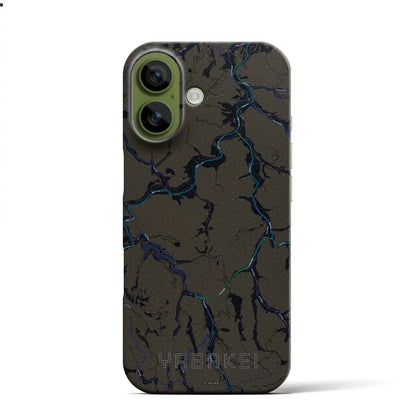 【耶馬渓（大分県）】地図柄iPhoneケース（バックカバータイプ）