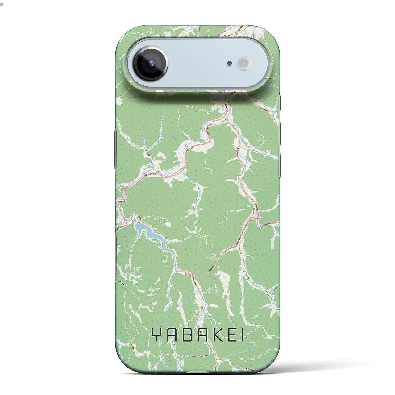 【耶馬渓（大分県）】地図柄iPhoneケース（バックカバータイプ）