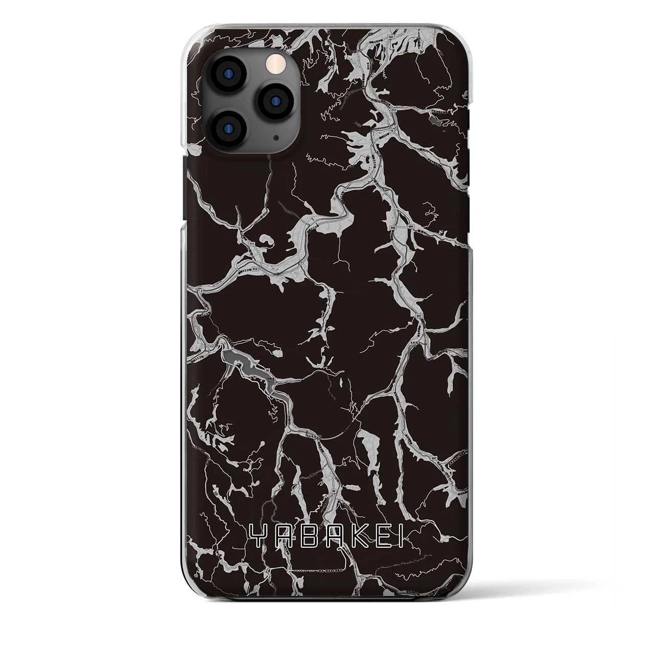 【耶馬渓（大分県）】地図柄iPhoneケース（クリアタイプ）