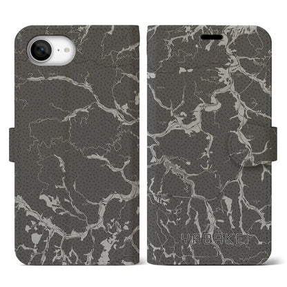 【耶馬渓（大分県）】地図柄iPhoneケース（手帳タイプ）