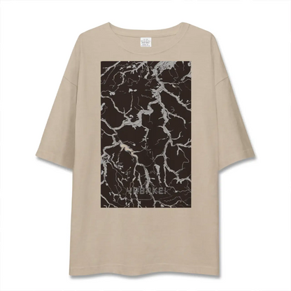 【耶馬渓（大分県）】地図柄ビッグシルエットTシャツ