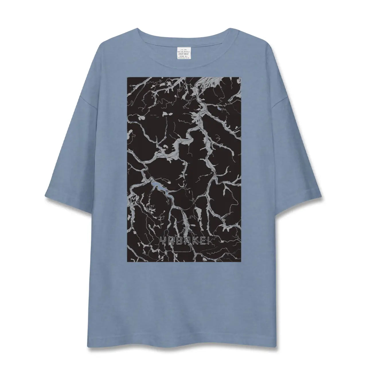 【耶馬渓（大分県）】地図柄ビッグシルエットTシャツ
