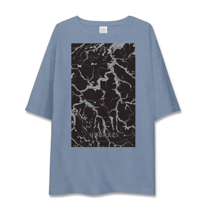 【耶馬渓（大分県）】地図柄ビッグシルエットTシャツ