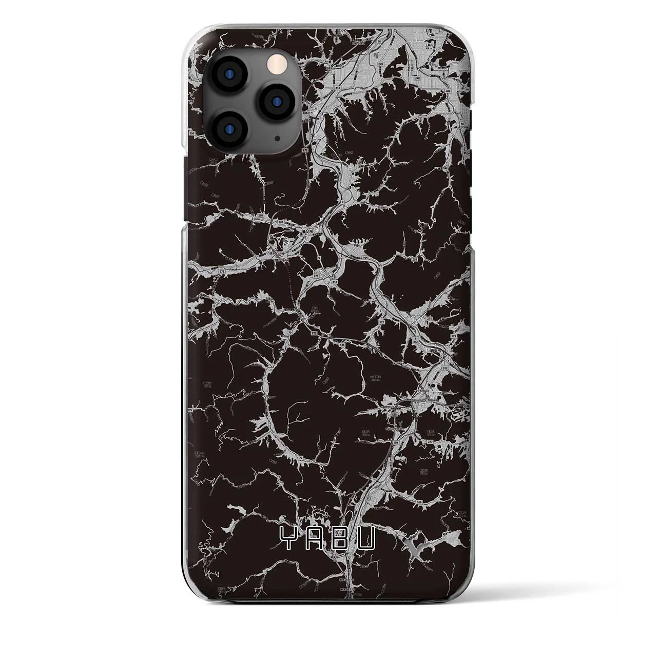 【養父（兵庫県）】地図柄iPhoneケース（クリアタイプ）