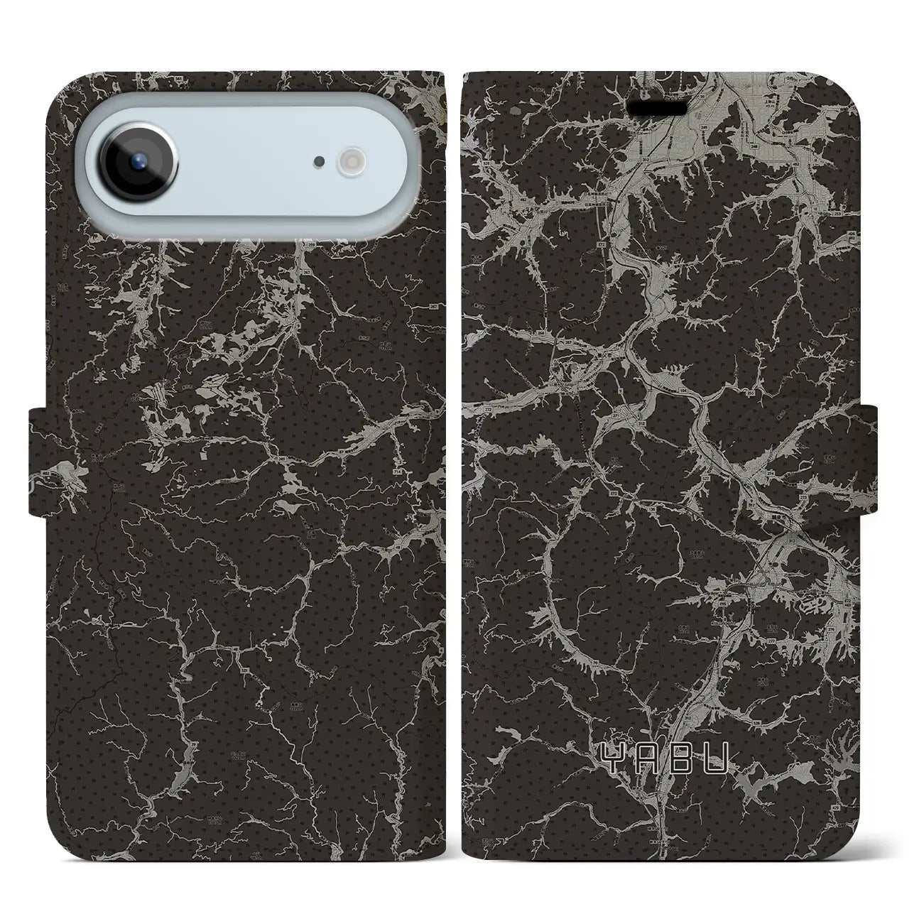 【養父（兵庫県）】地図柄iPhoneケース（手帳タイプ）