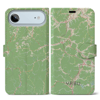 【養父（兵庫県）】地図柄iPhoneケース（手帳タイプ）
