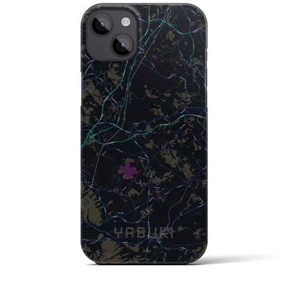 【矢吹（福島県）】地図柄iPhoneケース（バックカバータイプ）