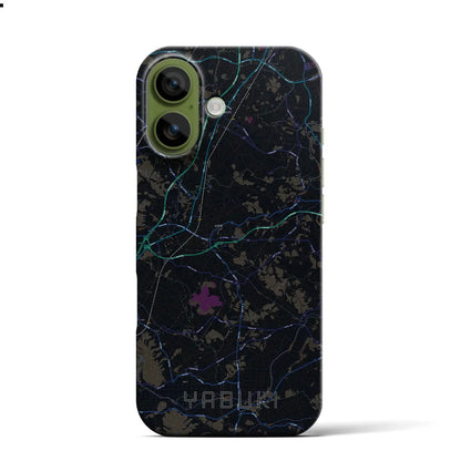 【矢吹（福島県）】地図柄iPhoneケース（バックカバータイプ）