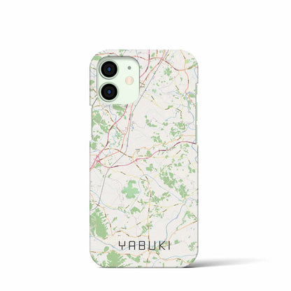 【矢吹（福島県）】地図柄iPhoneケース（バックカバータイプ）