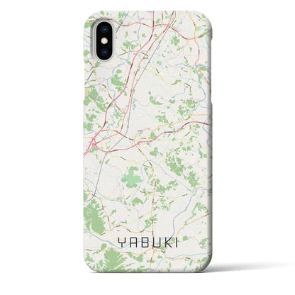 【矢吹（福島県）】地図柄iPhoneケース（バックカバータイプ）