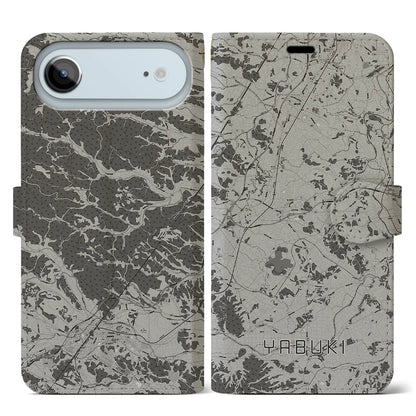 【矢吹（福島県）】地図柄iPhoneケース（手帳タイプ）