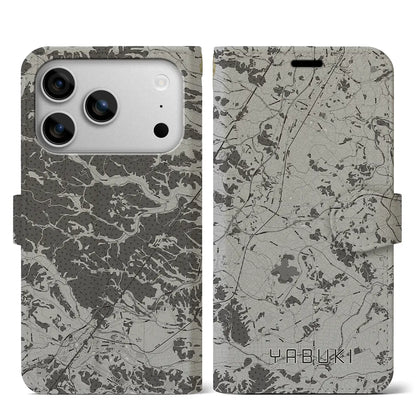 【矢吹（福島県）】地図柄iPhoneケース（手帳タイプ）