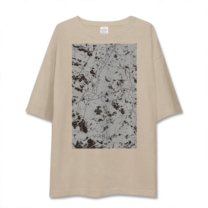 【矢吹（福島県）】地図柄ビッグシルエットTシャツ