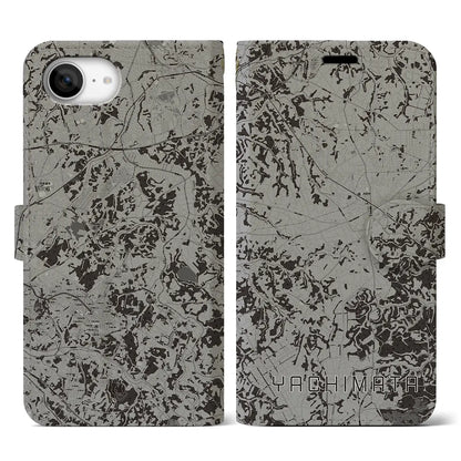 【八街（千葉県）】地図柄iPhoneケース（手帳タイプ）