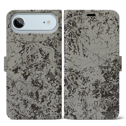 【八街（千葉県）】地図柄iPhoneケース（手帳タイプ）