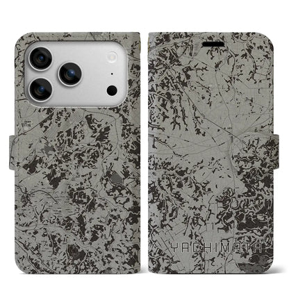 【八街（千葉県）】地図柄iPhoneケース（手帳タイプ）