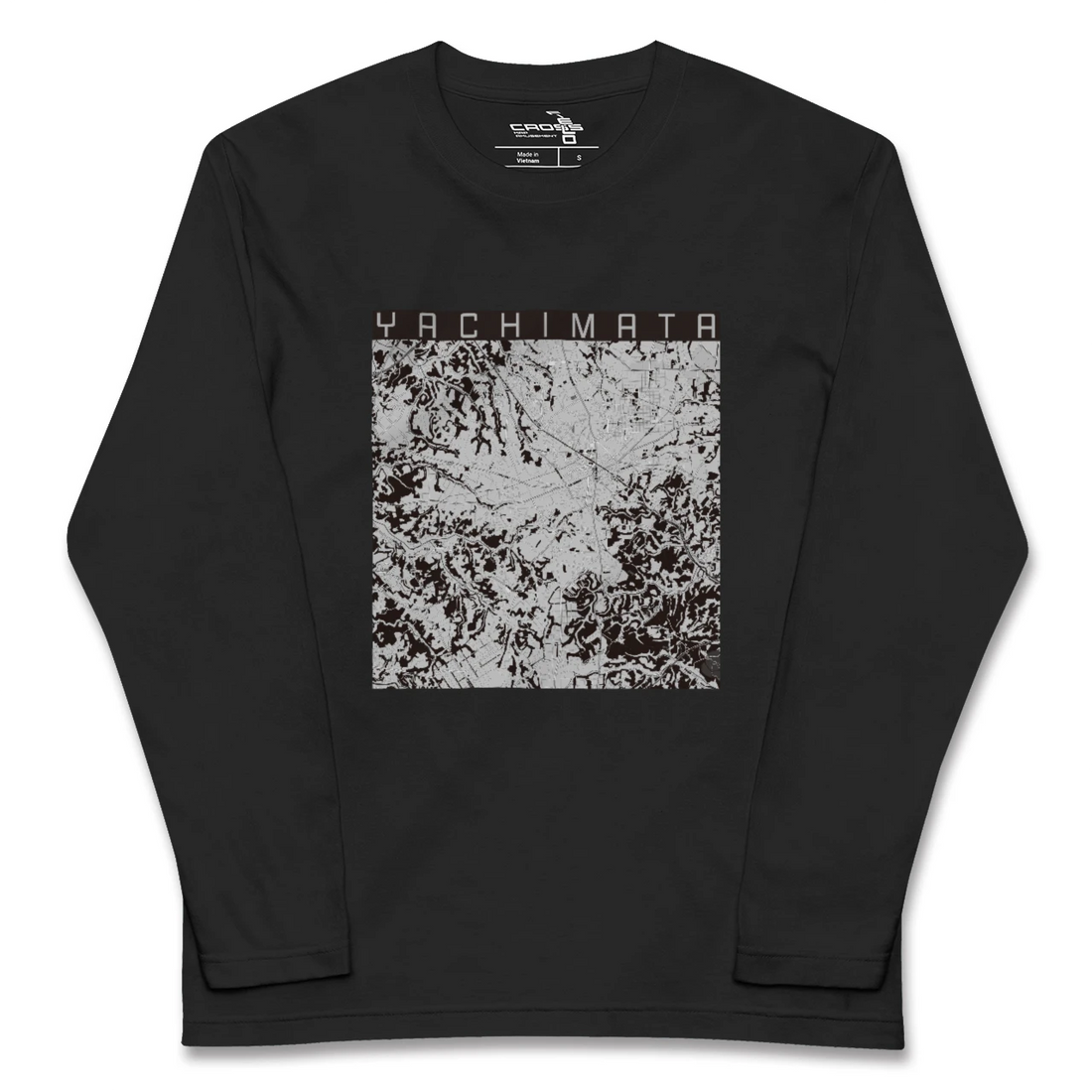 【八街(千葉県)】地図柄ロングスリーブTシャツ