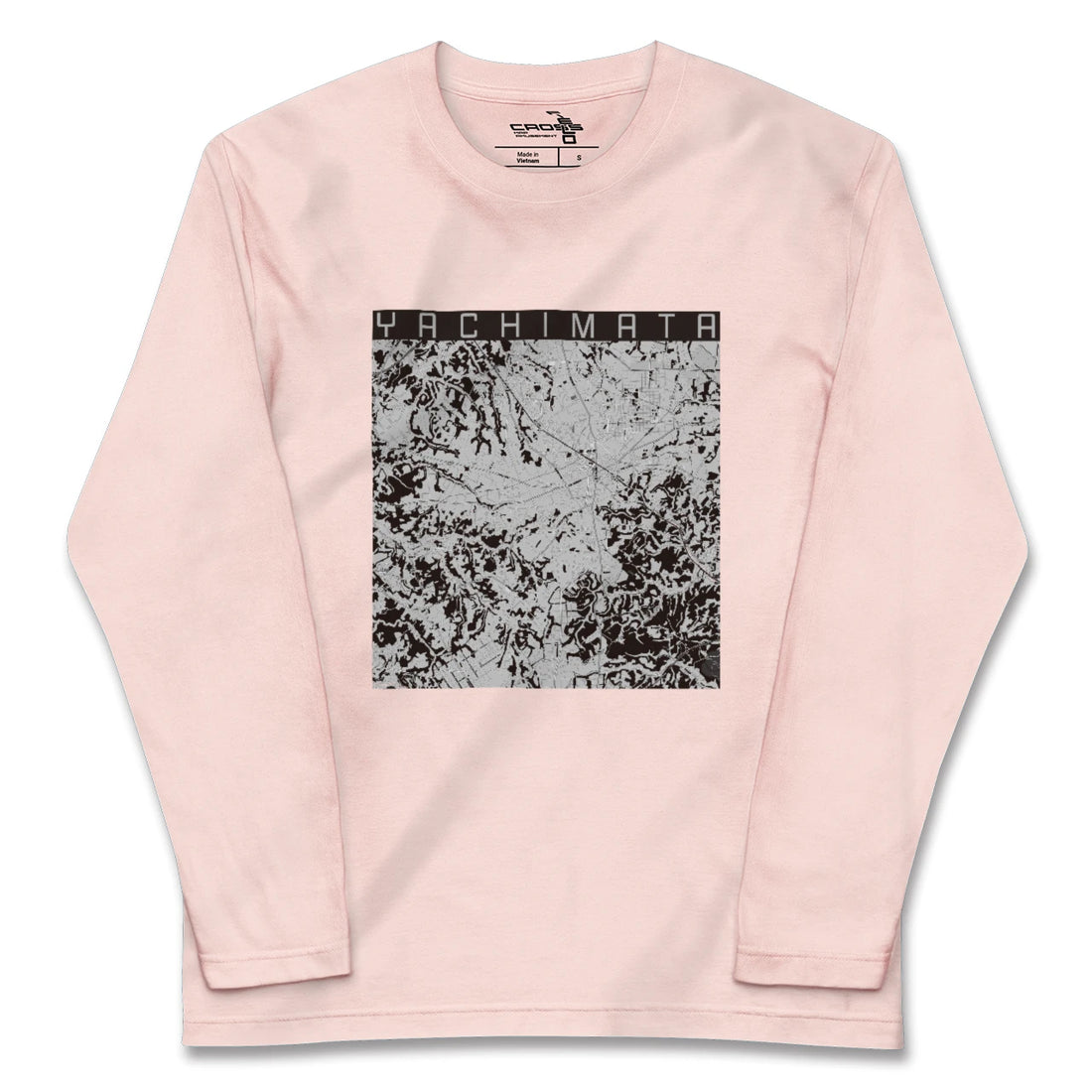 【八街（千葉県）】地図柄ロングスリーブTシャツ