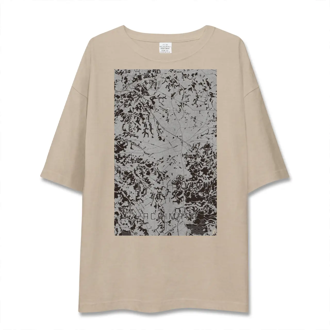 【八街（千葉県）】地図柄ビッグシルエットTシャツ