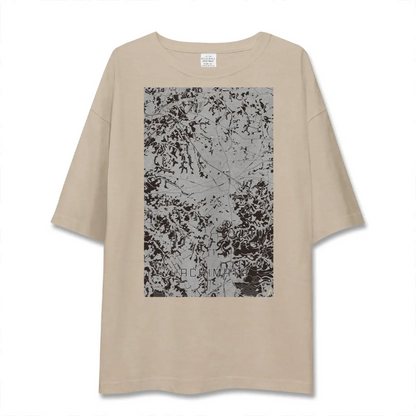 【八街（千葉県）】地図柄ビッグシルエットTシャツ