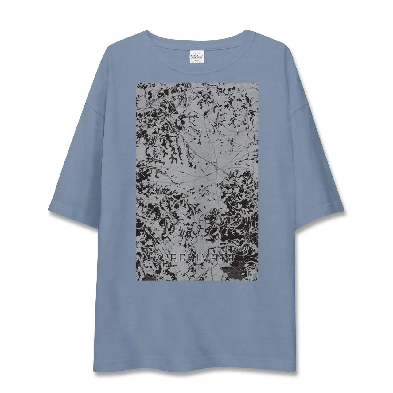 【八街（千葉県）】地図柄ビッグシルエットTシャツ