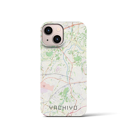 【八千代（千葉県）】地図柄iPhoneケース（バックカバータイプ）