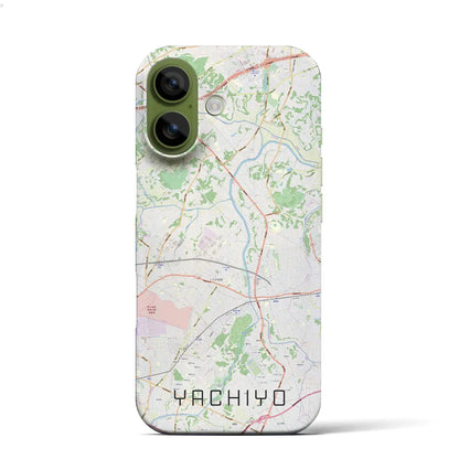 【八千代（千葉県）】地図柄iPhoneケース（バックカバータイプ）