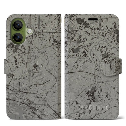 【八千代（千葉県）】地図柄iPhoneケース（手帳タイプ）