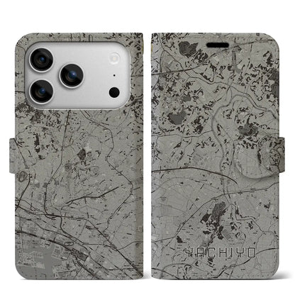 【八千代（千葉県）】地図柄iPhoneケース（手帳タイプ）