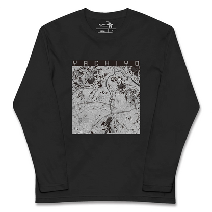 【八千代（千葉県）】地図柄ロングスリーブTシャツ