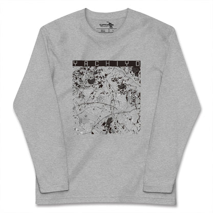 【八千代（千葉県）】地図柄ロングスリーブTシャツ