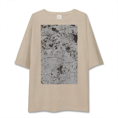【八千代（千葉県）】地図柄ビッグシルエットTシャツ