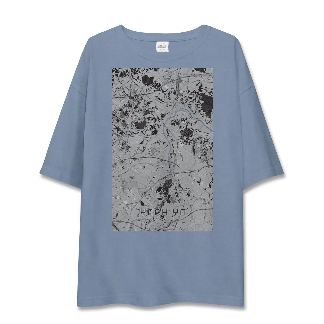 【八千代（千葉県）】地図柄ビッグシルエットTシャツ