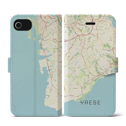 【八重瀬（沖縄県）】地図柄iPhoneケース（手帳タイプ）ナチュラル・iPhone SE（第3 / 第2世代） / 8 / 7 / 6s / 6 用