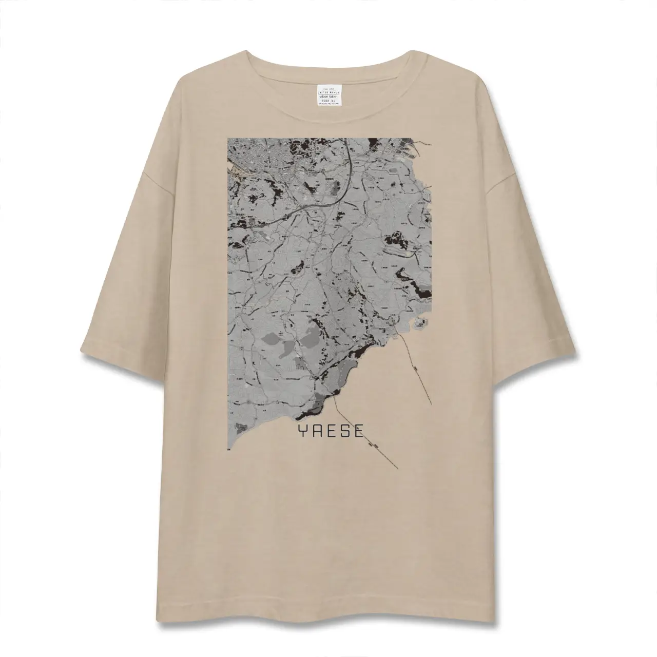 【八重瀬（沖縄県）】地図柄ビッグシルエットTシャツ