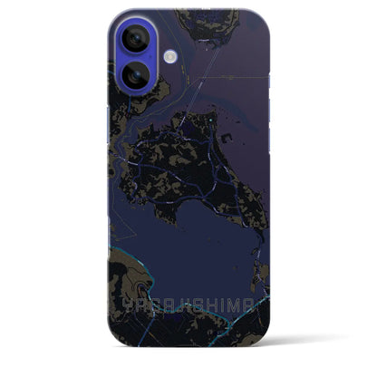 【屋我地島（沖縄県）】地図柄iPhoneケース（バックカバータイプ）