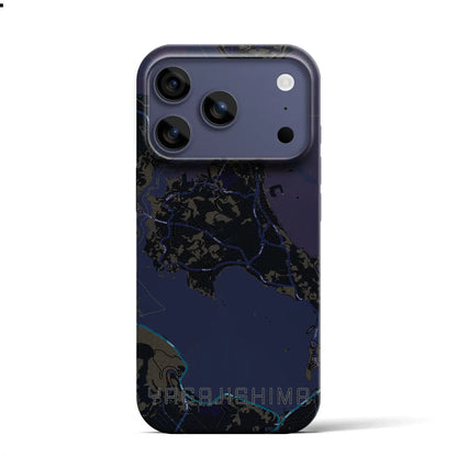 【屋我地島（沖縄県）】地図柄iPhoneケース（バックカバータイプ）