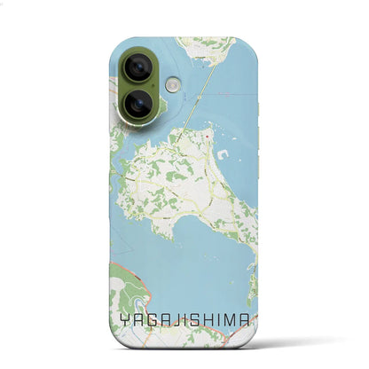 【屋我地島（沖縄県）】地図柄iPhoneケース（バックカバータイプ）