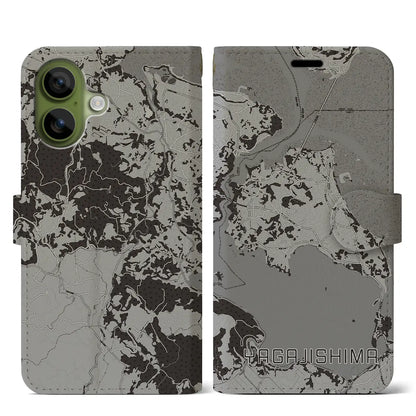 【屋我地島（沖縄県）】地図柄iPhoneケース（手帳タイプ）