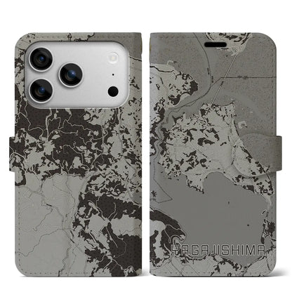 【屋我地島（沖縄県）】地図柄iPhoneケース（手帳タイプ）