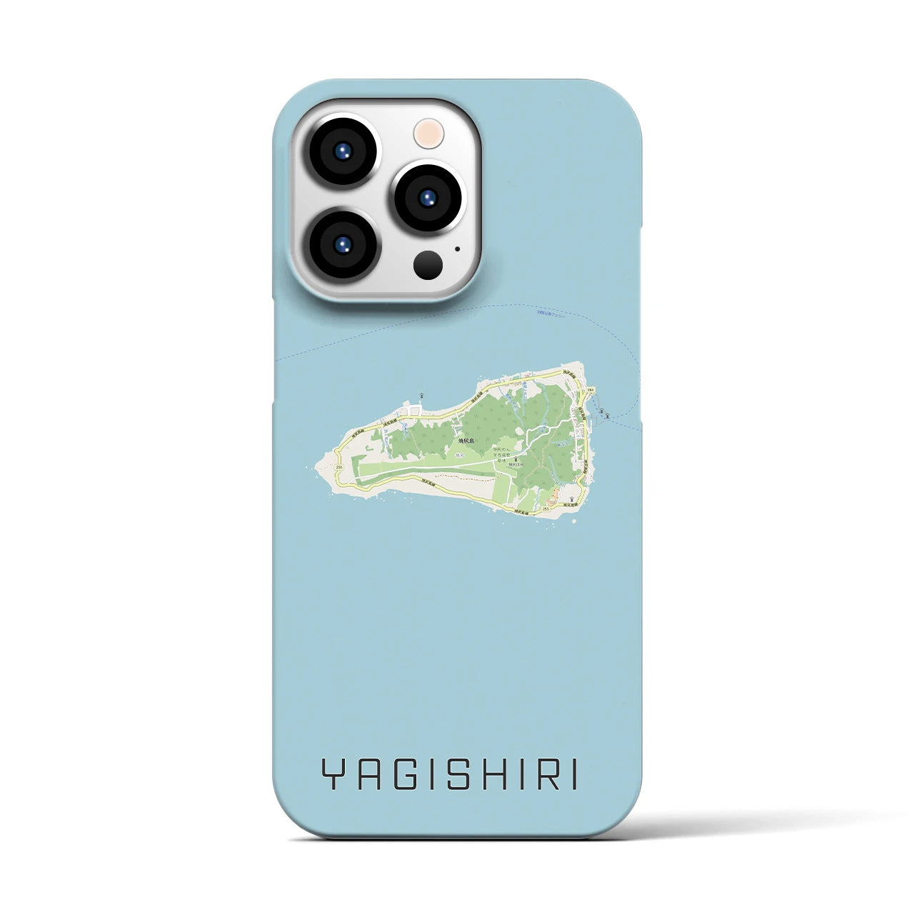 【焼尻（北海道）】地図柄iPhoneケース（バックカバータイプ）