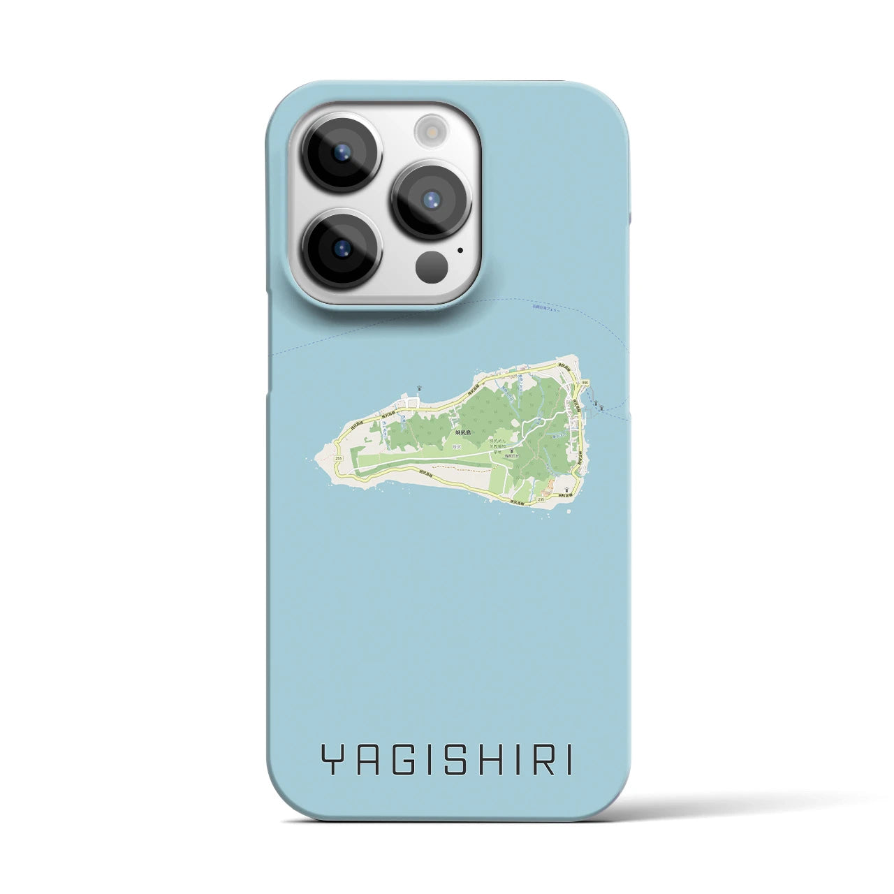 【焼尻（北海道）】地図柄iPhoneケース（バックカバータイプ）