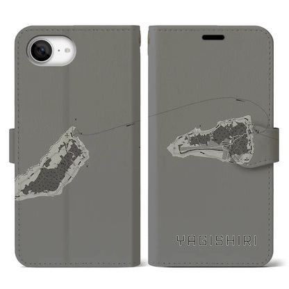 【焼尻（北海道）】地図柄iPhoneケース（手帳タイプ）