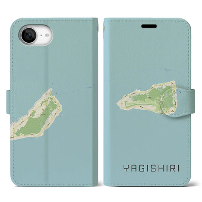 【焼尻（北海道）】地図柄iPhoneケース（手帳タイプ）